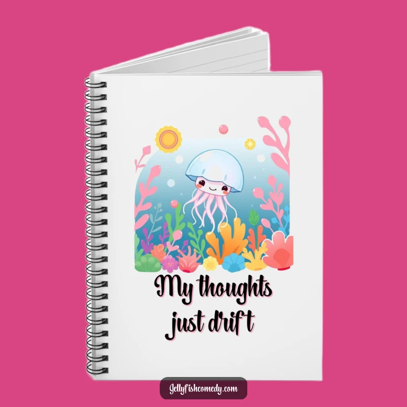 Funny Jellyfish Notebook: Underwater Plants & Happy Drift Journal