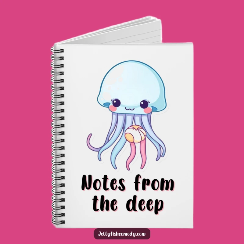 Funny Jellyfish Seashell Notebook: Jot Down Thoughts & Beach Dreams