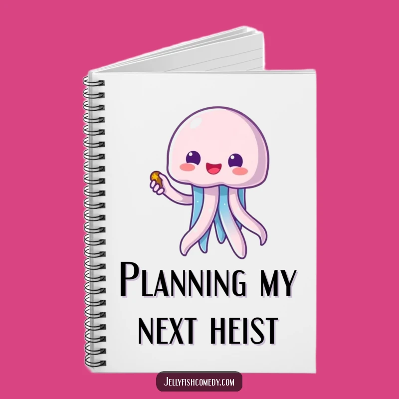 Funny Kawaii Jellyfish Treasure Journal - Write Your Own Adventure Story