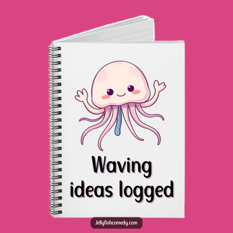 Funny Jellyfish Waving Hello Notebook: Jot Down Friendly Notes