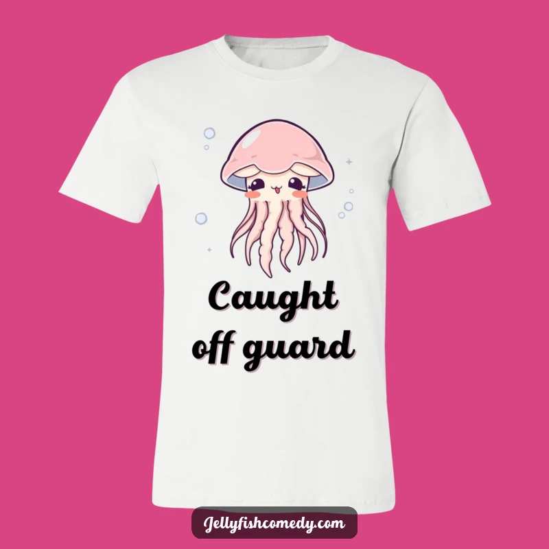 Funny Surprised Jellyfish T-Shirt: Cute Embarrassed Humor Tee, Perfect Gift!