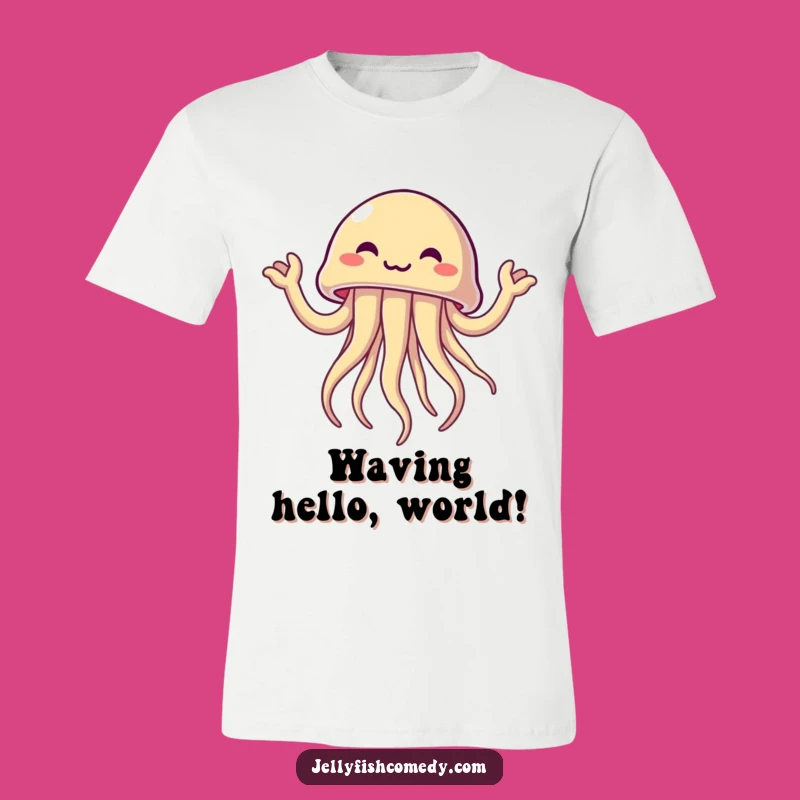 Funny Excited Jellyfish T-Shirt: Show Your Enthusiasm with This Hilarious Tee!