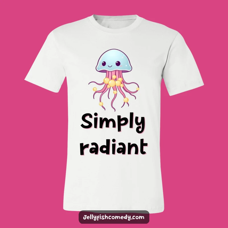 Funny Jellyfish Pearl T-Shirt: Wearable Underwater Elegance