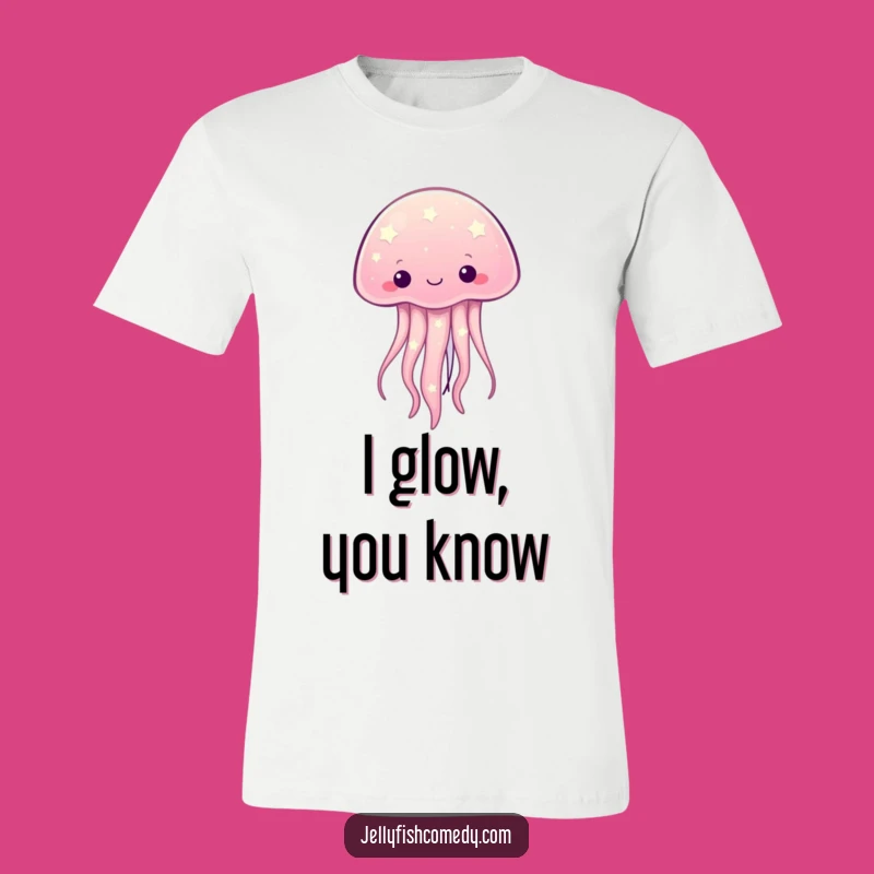 Funny Starry Jellyfish T-Shirt - Kawaii Celestial Ocean Creature Tee