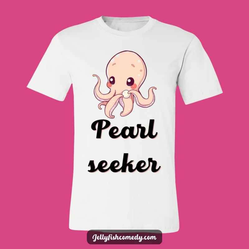 Funny Tentacled Being Pearl T-Shirt, Whimsical Gift Idea