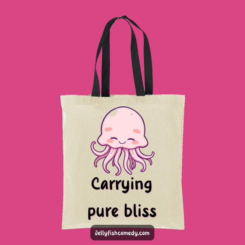 Funny Giggling Jellyfish Tote Bag - Joyful Wiggles Carry-All Gift