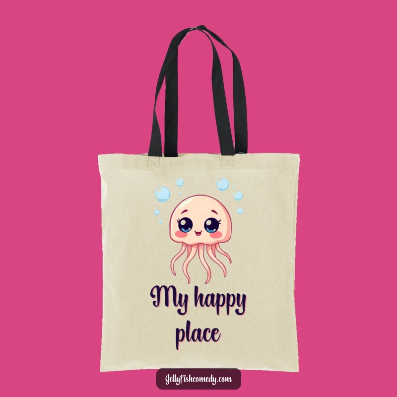 Funny Giggle Jellyfish Tote Bag - Carry Your Happiness Everywhere