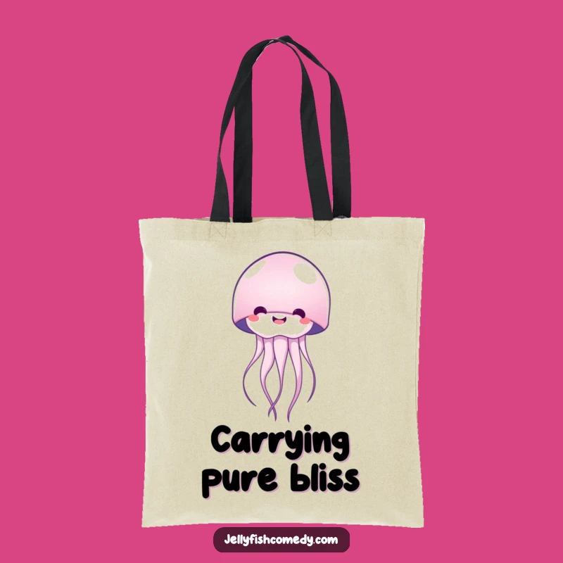 Funny Happy Jellyfish Tote Bag: Carry Your Sunshine and Essentials