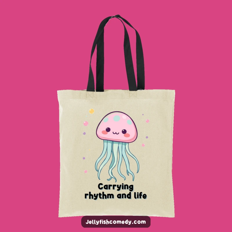 Funny Kawaii Jellyfish Tote Bag: Carry Your Dance Moves!