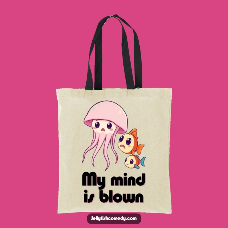 Funny Surprised Jellyfish Tote Bag - Carry Your Essentials With Laughter