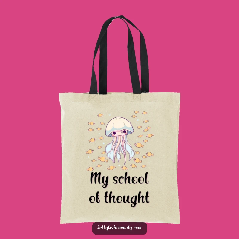 Funny Jellyfish Fish Tote Bag: Carry Your Essentials with Ocean Cheer